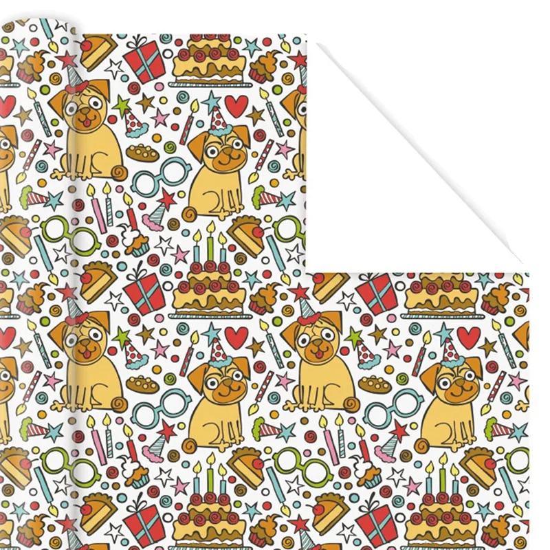 10Pcs Wrapping Paper Sheets For Kids,Birthday Party Wrapping Paper Gift Wrap Papers,Present Gift Wrapping Paper