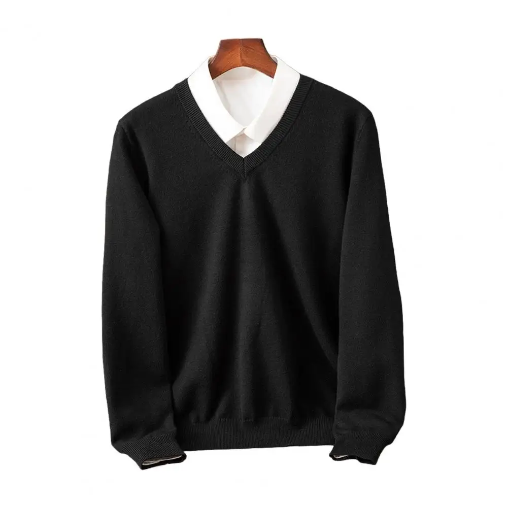 メンズ2ピース厚手プルオーバー,スリムフィット,Vネック,パッチワークシャツ,タートルネック,スリムフィット,暖かいニットウェア,クラシック,秋冬
