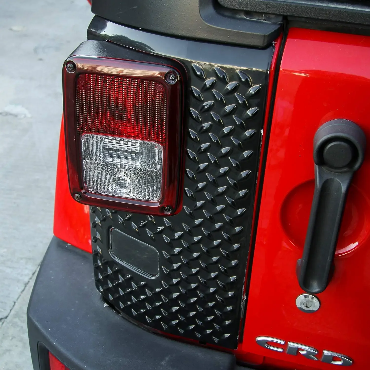 Luz traseira cowl armadura capa guarnição para jeep wrangler & ilimitado 2007-2018 rubicon sahara sports jk jku 2 & 4 portas abs preto
