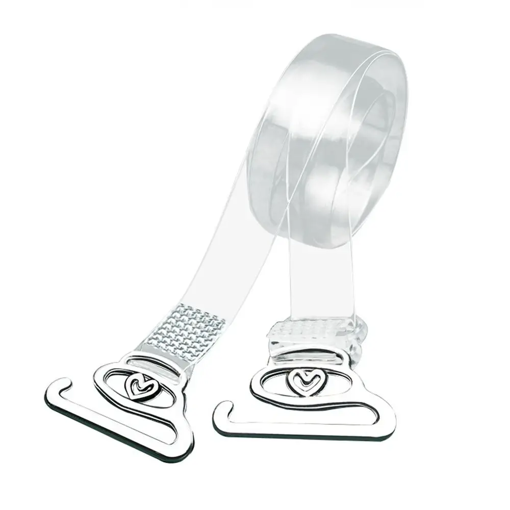 Bretelles invisibles antidérapantes de couleur unie, ceinture de soutien-gorge réglable, ceinture pectorale transparente, bretelles invisibles