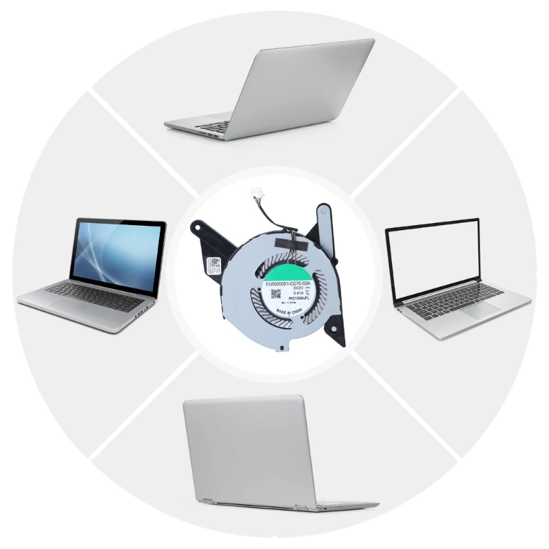 CPU 냉각 팬 DC5V 0.41A 4pin 노트북 CPU 쿨러 라디에이터 5410 0HHKD2 HHKD2 컴퓨터 액세서리