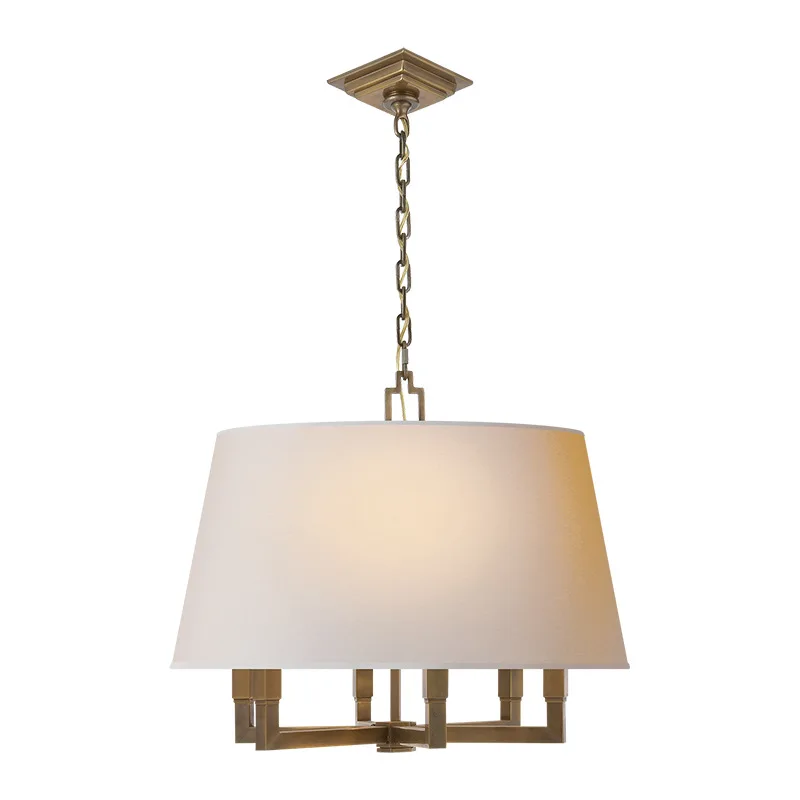 

Copper chandelier duplex floor corridor staircase light modern study simple