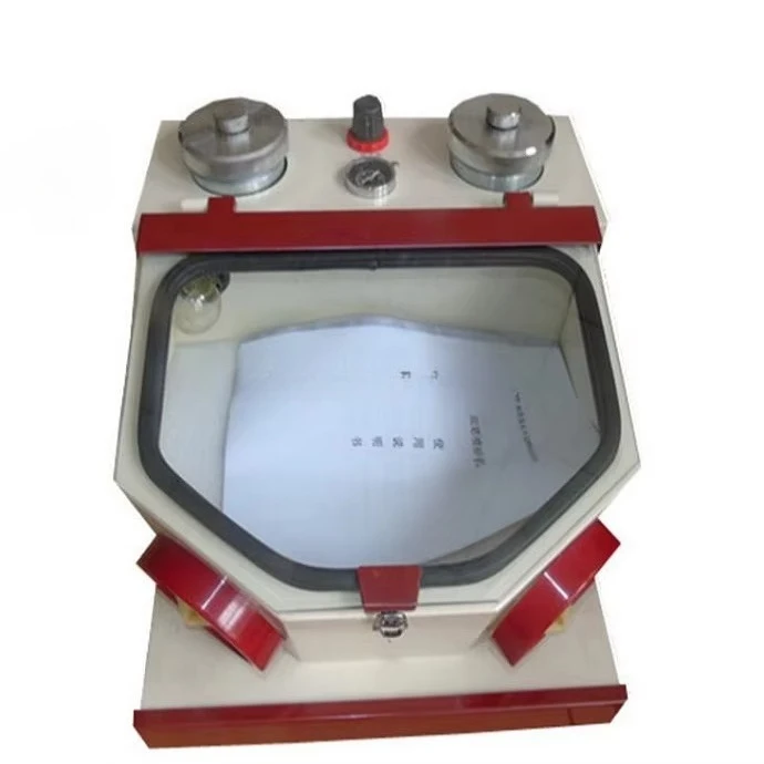 Dual Pen Dental Lab Sandblaster Machine | Built-in Drawer Automatic Sand Collection for Dental Restoration