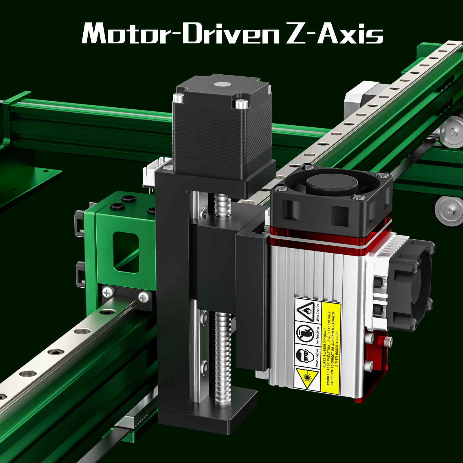 ماكينة قطع للحفر E80 NEJE 4 Max 60 واط 120 واط 4-Axis آلة قطع الليزر الصناعية عالية الكفاءة تعمل بالنبض والطاقة