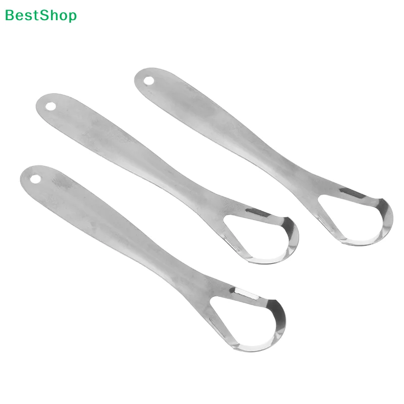 〔C〕Stainless Steel Tongue Scraper, Oral Hygiene Cleaner for Fresh Breath & Tongue Coating Removal