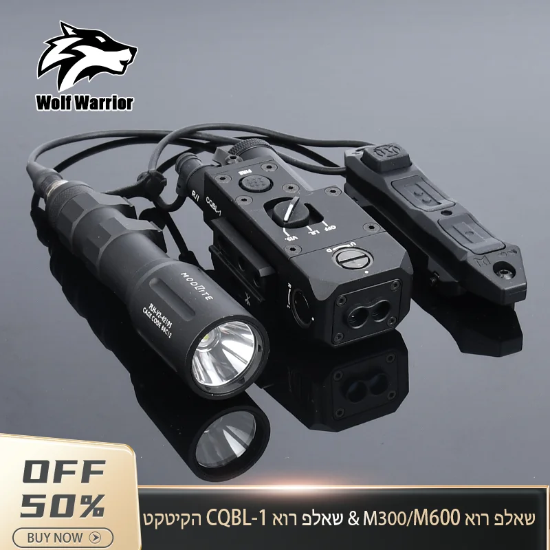 

All Metal Surefir M300C M600U CQBL Mod PLHV2 Flashlight With Dual Fuction Switch Tactical Airsoft LED Hunting Weapon Light Laser