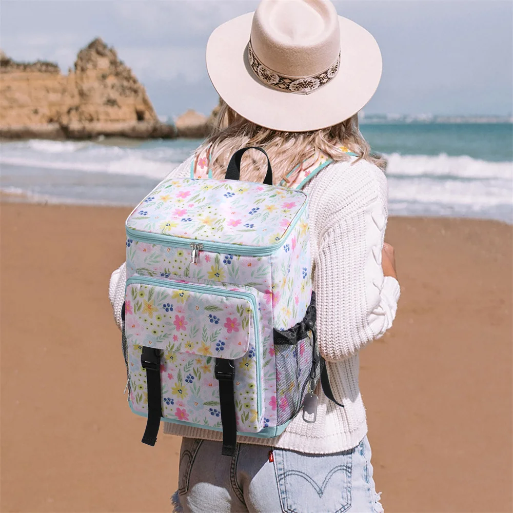 Cooler Bag Soft Insulated Cooler Backpack Beach Waterproof Oxford Cooler Lunch Backpack For Hiking Shopping