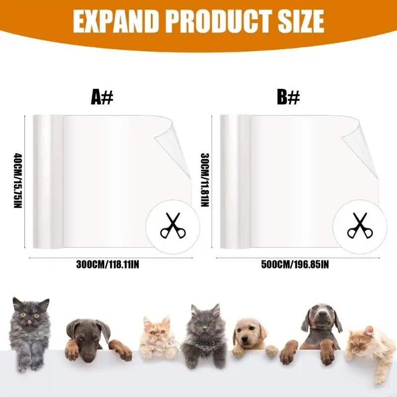 Furniture Protective Film Against Cats Scratches Clear PVC Layer Y5GB