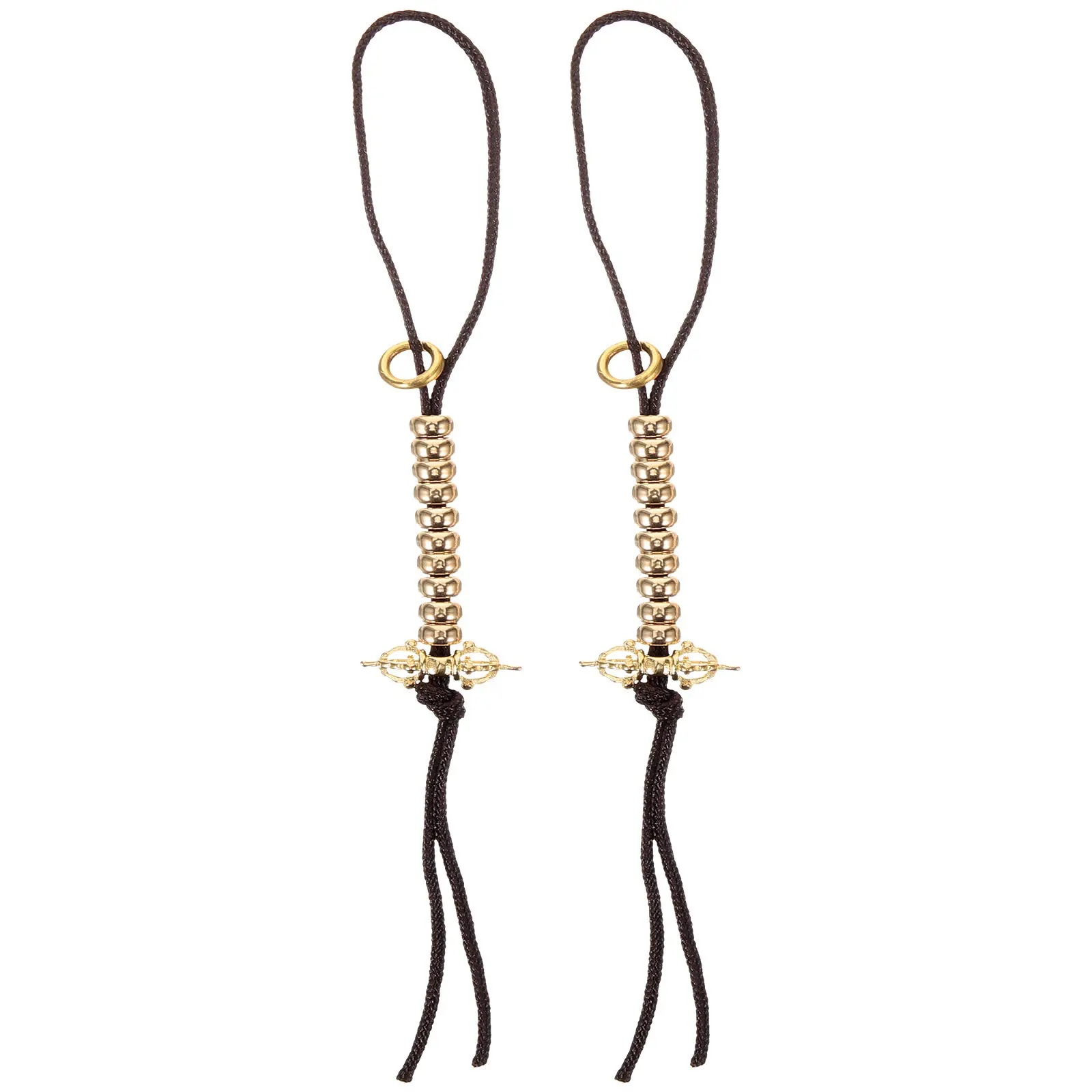 

2Pcs Stylish Handheld Buddha Beads Counter Fine Workmanship Smooth Comfortable Surface for Buddhist Prayer Chanting Meditation