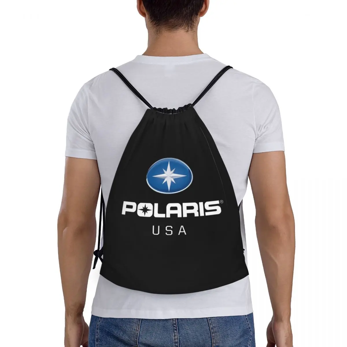 

Polaris Logo Backpacks Multi-function Portable Drawstring Bundle Pocket Sports Bag Book Bags For Man Woman Students