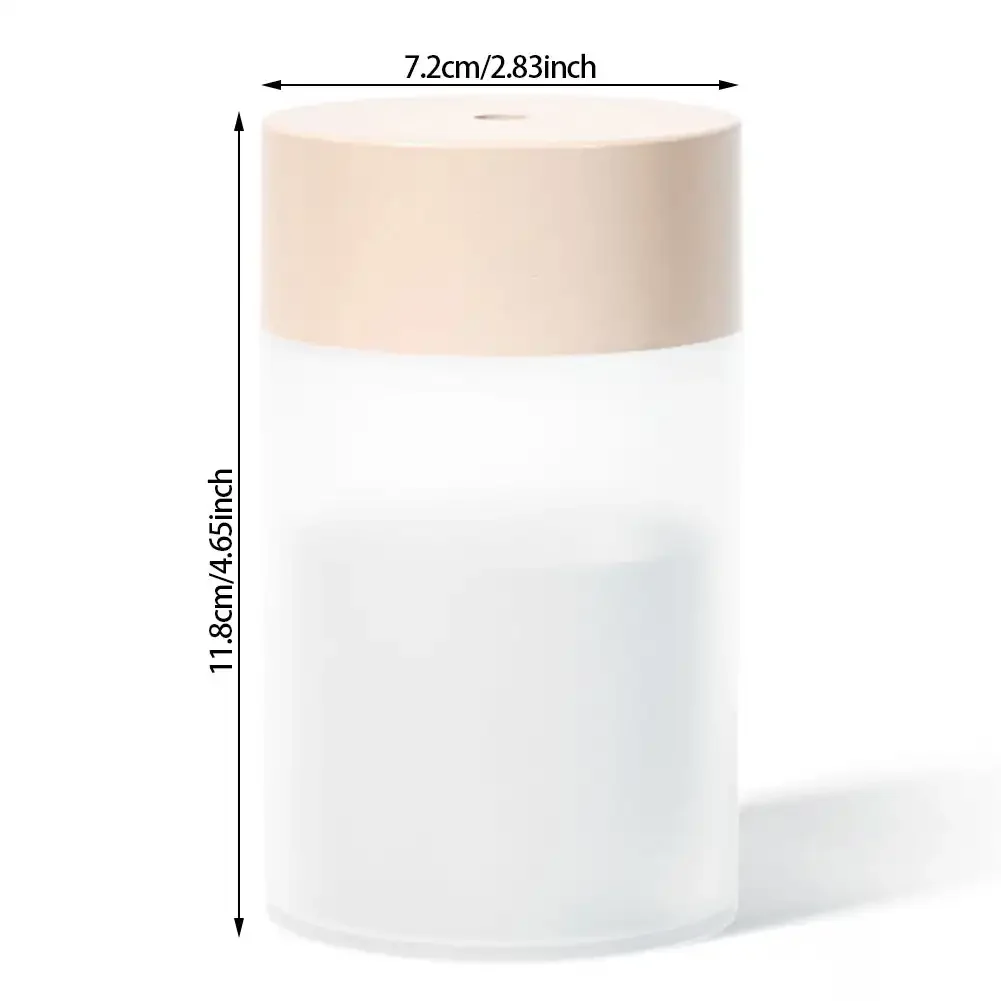 Mini humidificador de 260ML, humidificador de aire ultrasónico USB, lámpara LED, difusor de aceites esenciales, purificador de coche, generador de niebla de aniones aromáticos portátil