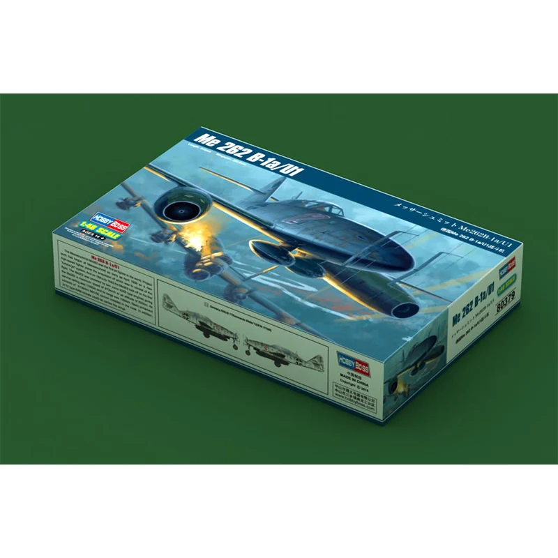 

Hobbyboss 80379 1/48 Messerschmitt Me262B-1a/U1 Fighter Military Collectible Hobby Display Toy Plastic Assembly Model Kit