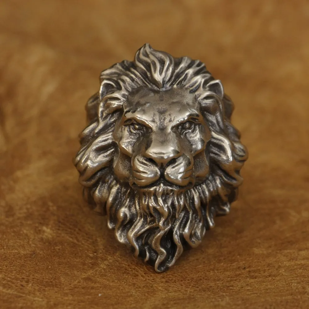 Huge Cupronickel King of Lion Ring Biker Punk Jewelry CP128 US Size 7~15