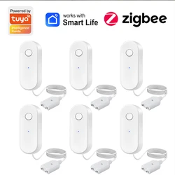 Zigbee Water Sensor Leak Detector Tuya Liquids Leakage Sensor Wireless Water Level Alarm Smart Life App Alert Need Zigbee Hub
