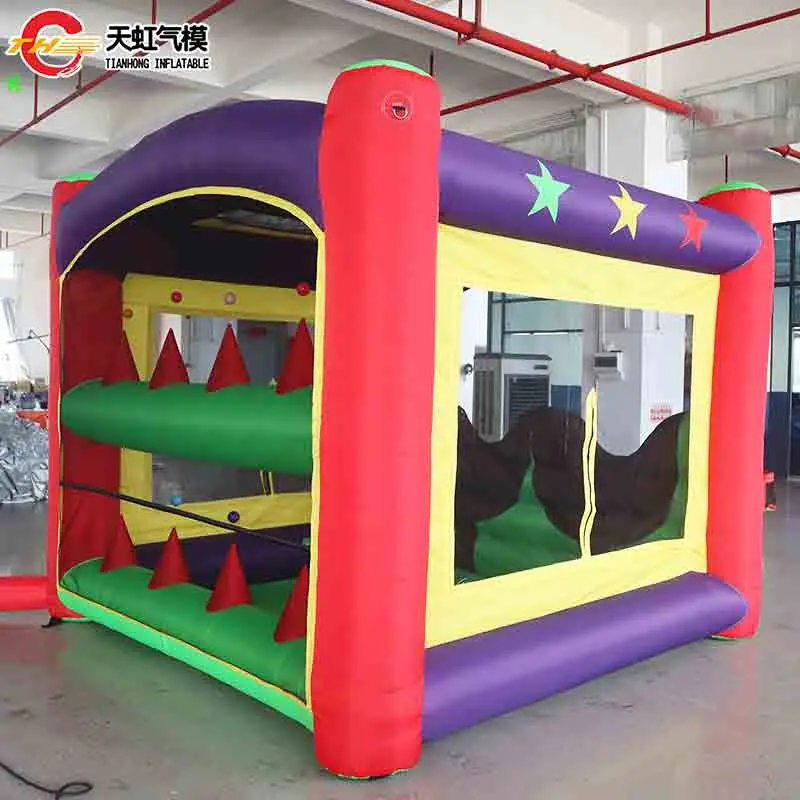 Fast Shipping 3x3m Inflatable Slingshot Carnival Sport Game Children Balls Shooting Target Challenge Toys