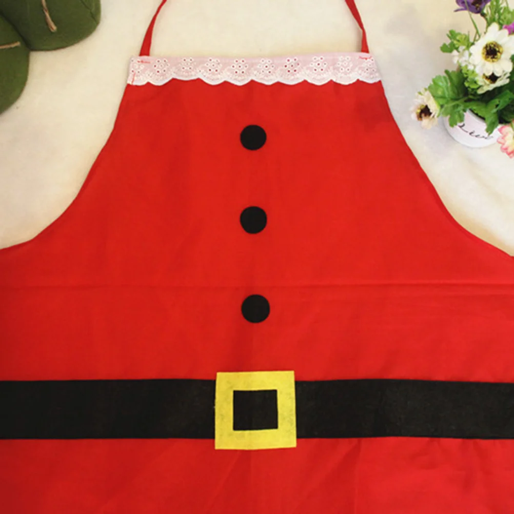 

2pcs Kids Christmas Aprons One Size Lightweight Soft Holiday Baking Cooking Crafting Party Childrens Apron For Kitchen