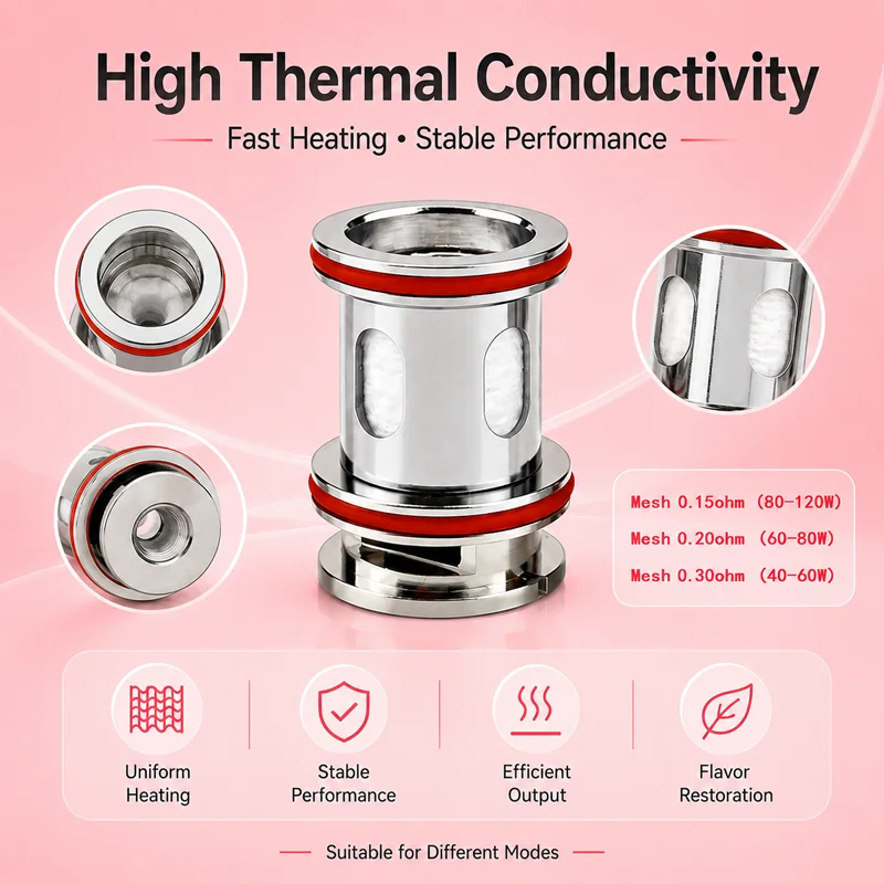 OEM UB Max Mesh Coils 0.15/0.2/0.3Ω 40-120W Replacement Coil For Lost Vape Centaurus Q200 M200 M100 Kit Tank