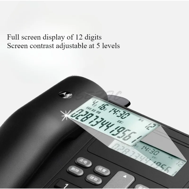 Home Fashion Phone – Corded Landline with Caller ID & Hands-Free