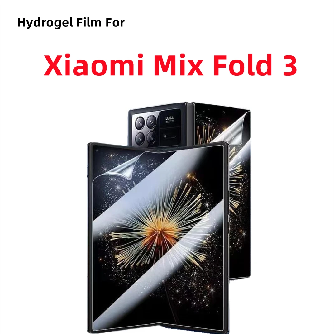 Clear Screen Protector For Xiaomi Mix Fold3 HD Hydrogel Film For Xiaomi Mix Fold 3 Clear TPU Protective Film Full Cover Protect