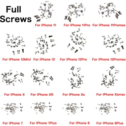 Juego completo de tornillos para iPhone, Kit completo de reparación de pernos para modelos 7, 7P, 8 Plus, X, XR, XS, 11, 12 Mini Pro Max, accesorios de repuesto