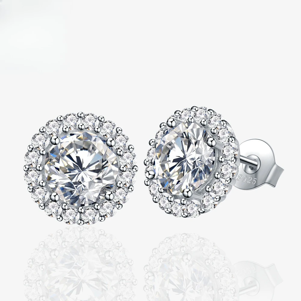 

Classic S925 Silver Earnail Women's Zircon Earrings Fashion Accessories