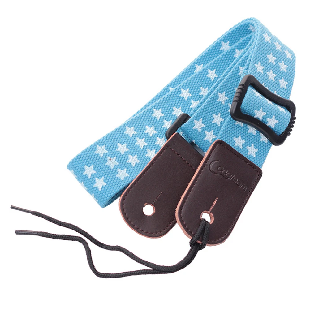 

Ukulele Strap Adjustable Cotton Guitar Bass Head Sky-blue Long-lasting Suitable For Ukulele Players Sturdy Practical