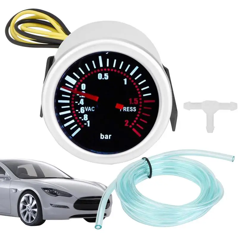 Pressure Gauge Digital Meter Accurate Boost Sensor And Gauge Automotive Stylish 12V Digital Meter For Car Truck Vehicle