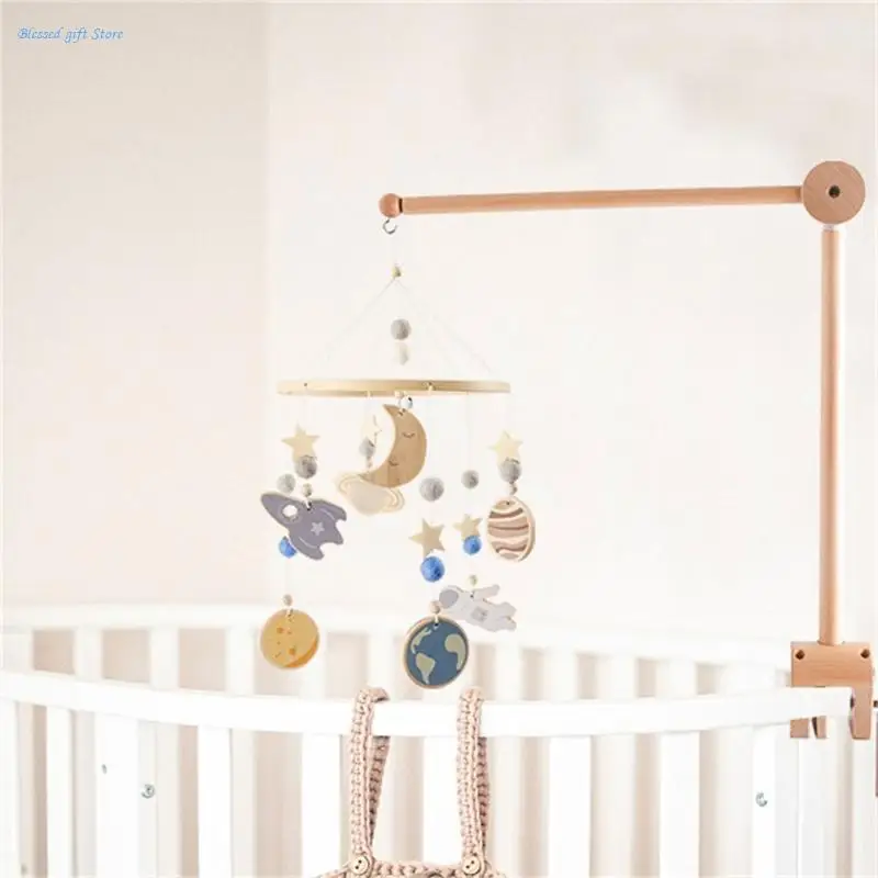 Baby Mobile Hanger Crib Accessory Rotating Bracket RattleBell Support Frame Early Education ClawStand Crib Decoration