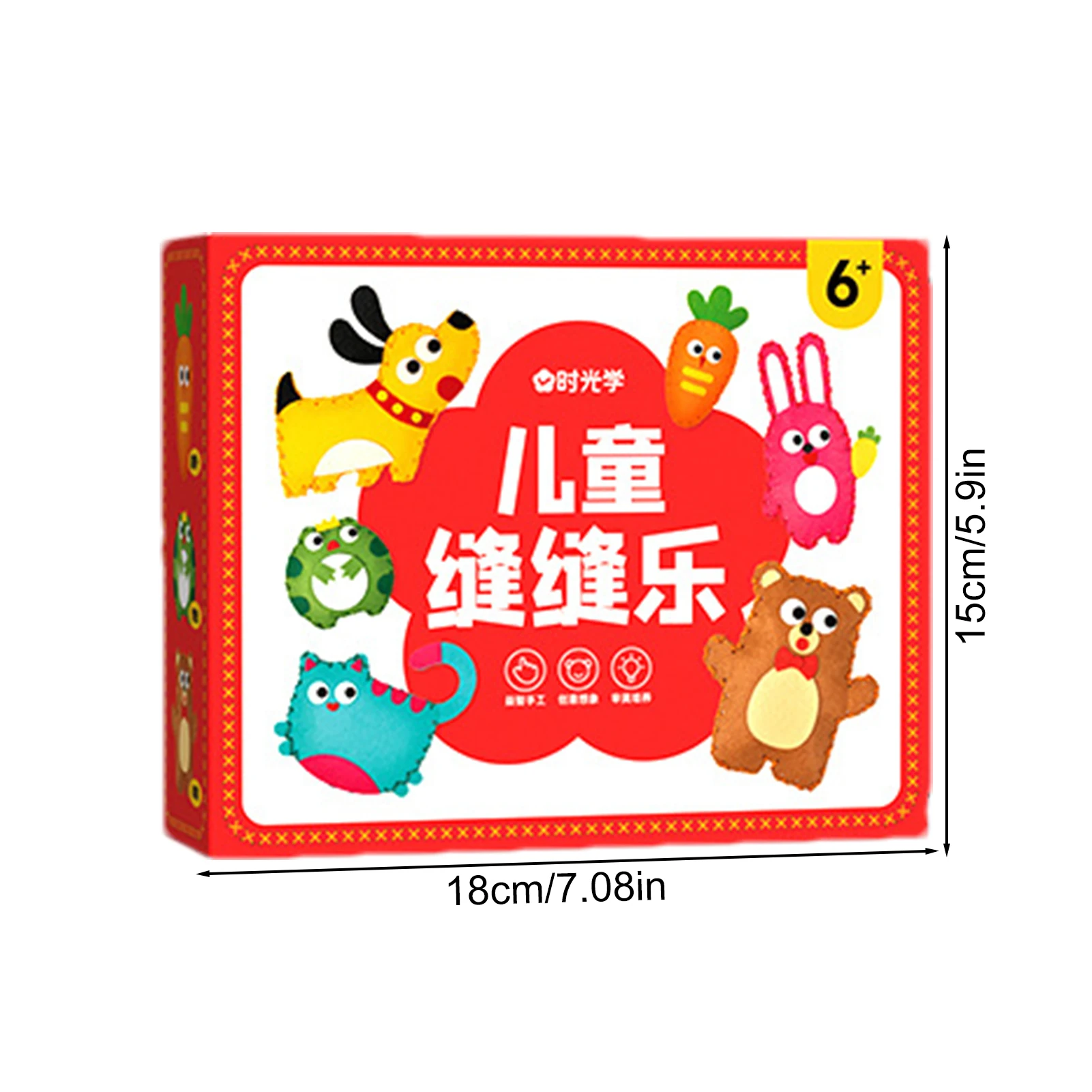 Kit d'artisanat d'animaux aléatoires, ensemble de couture éducatif, kits d'artisanat en feutre pour enfants, ensemble d'artisanat et de couture pour enfants de 8 à 12 ans