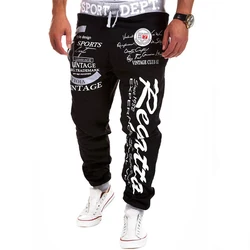 Autunno KPOP Fashion Style Harajuku pantaloni Slim Fit vita elastica allentata tutti i pantaloni Casual abbinati pantaloni della tuta con coulisse stampati
