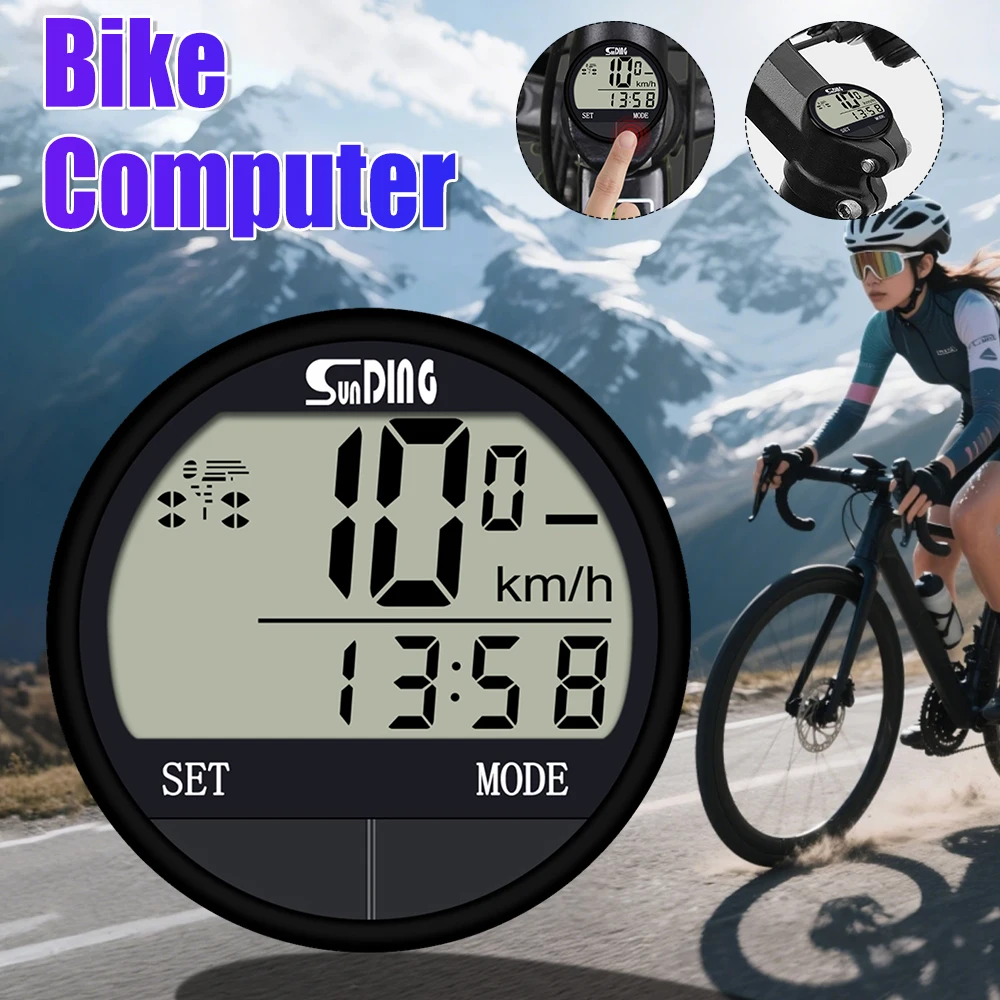 

Bike Computer Cycling Odometer Multi-Functional Mountain Bike Speedometer with Screen for Men Women Teens Bikers Outdoor Cycling