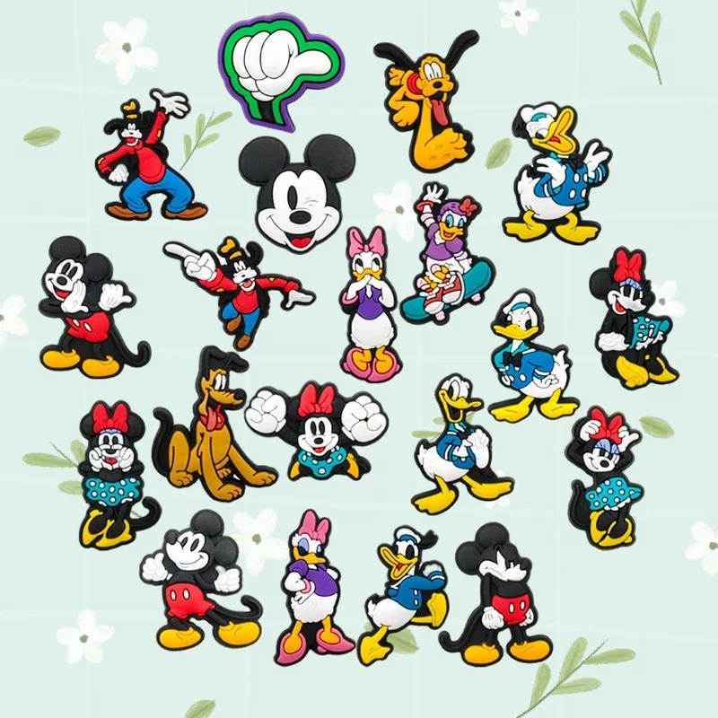 

Mickey Minnie Charms Cute Cartoon DIY Sandals Accessories Clogs Decorate Girls Kids Gifts Shoe Accessories