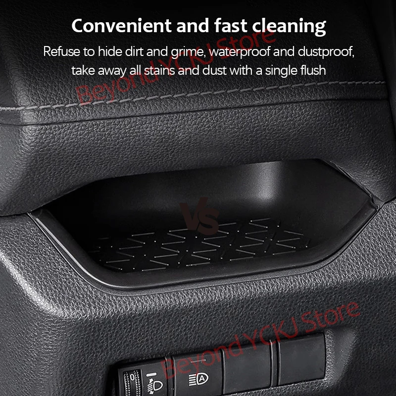 For Toyota RAV4 2020 - 2024 Storage Pad Center Console Organizer Tray  Storage Box Silicone Protective Pad Interior Accessories