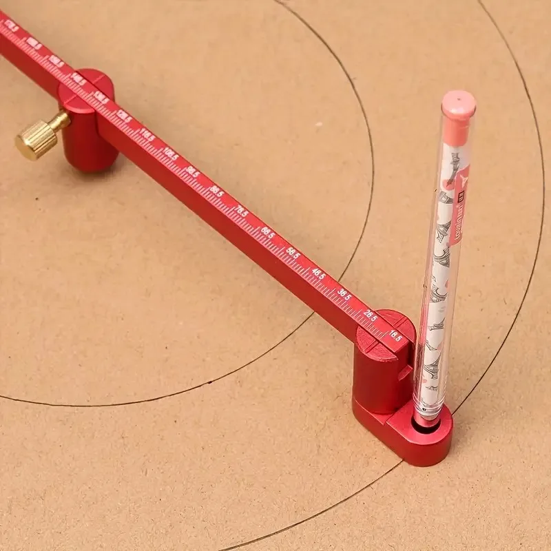 

300mm Adjustable Drawing Circle Ruler,Aluminum Compass Scribe Center Finder,Woodworking Fixed-Point Circle Line Marking Gauge