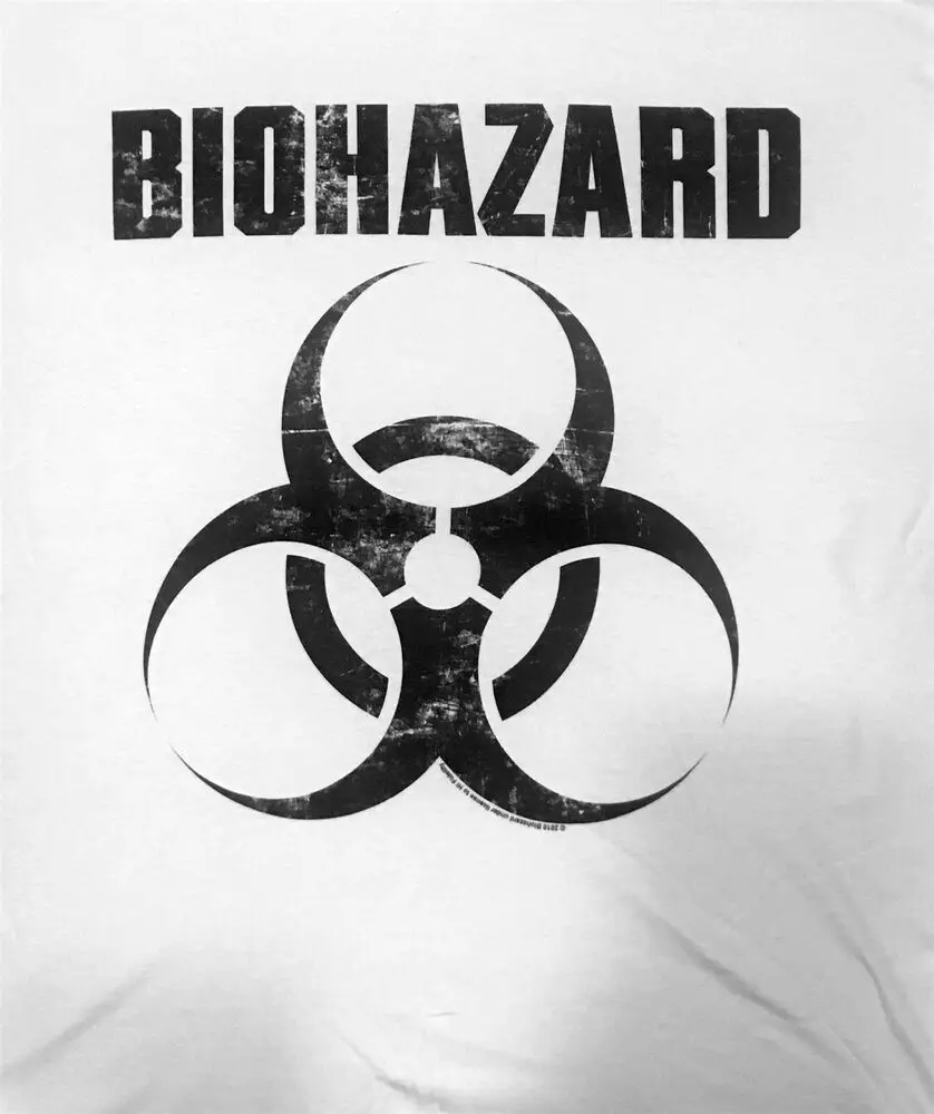 BIOHAZARD cd cvr BLACK CLASSIC LOGO Official WHITE SHIRT XL New urban state mata