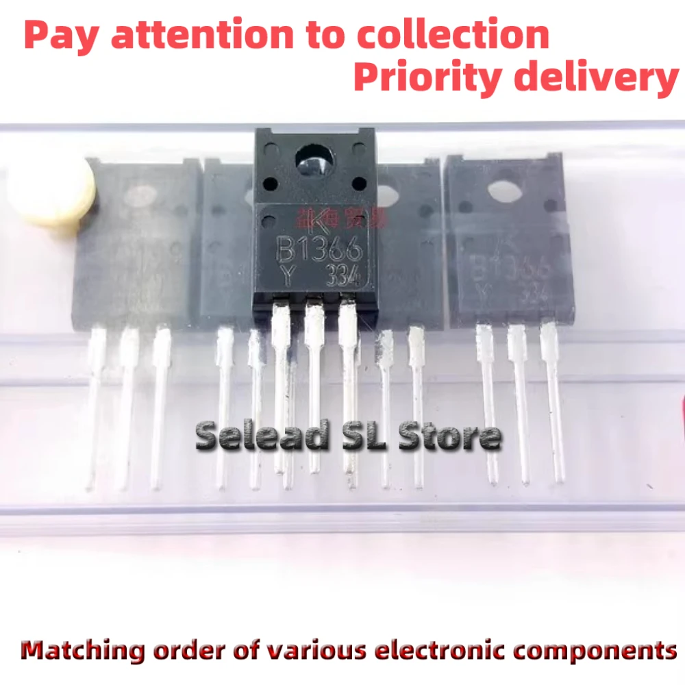 10 TEILE/LOS B1366 KTB1366-Y KB1366 TO-220F 2SB1366Y NEUE Original