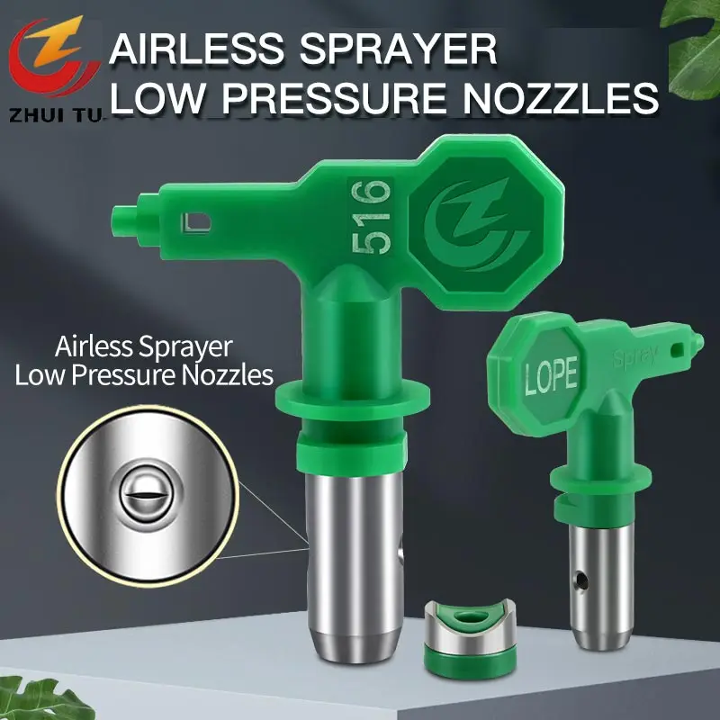 

Spray Gun Low-Pressure Nozzle Tip For Paint Latex Paint Airless Spraying Machine 108/208/210 308/310/410/512 Sprayer Gun Tools ﻿