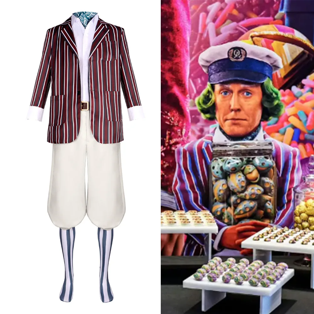 

Movie Oompa-Loompa Cosplay Costume Character Play Dress-up Suit