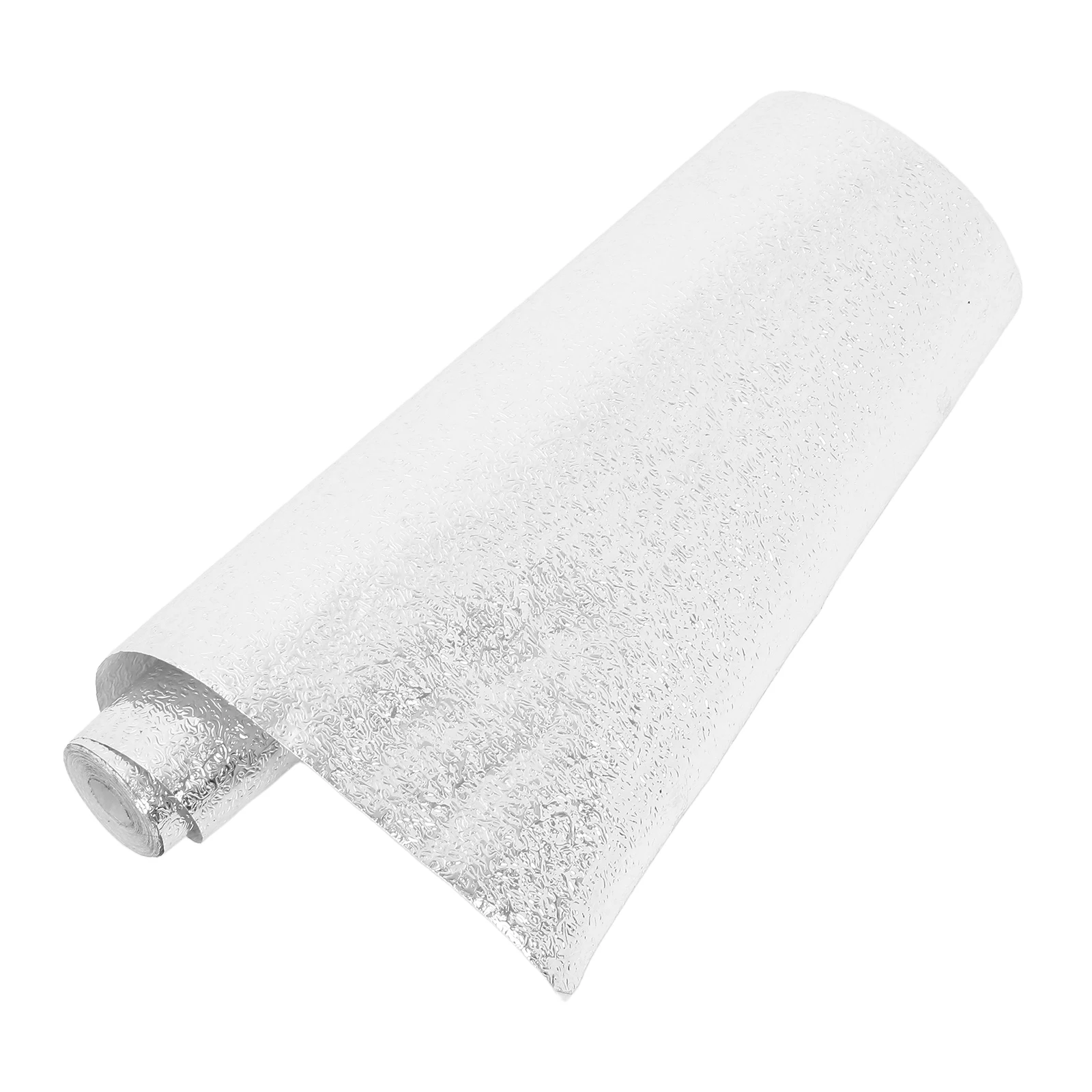 

Moistureproof Aluminum Foil Wallpaper High Temperature Waterproof Backsplash Film Kitchen Countertop Sticker Peel Stick Wall