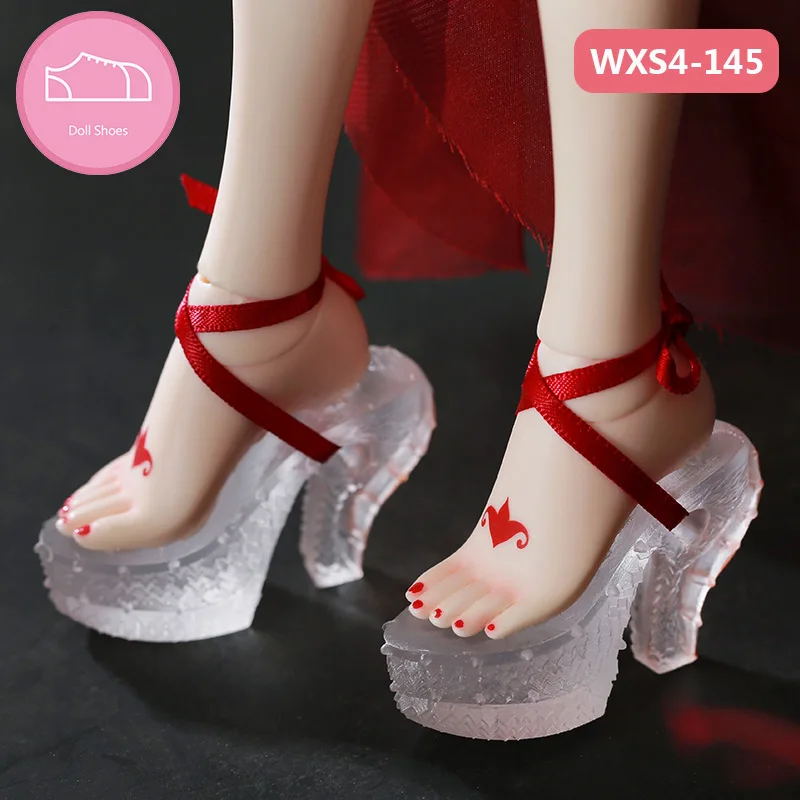 

New bjd Shoes 1/4 for Minifee Doll body and 1/4 supia doll body about5.5cm FairyLand high heels resin material WXS4-132 WXS4-135