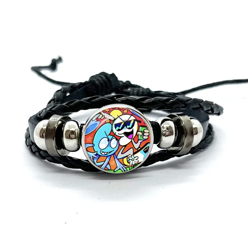 Style Funny Bfb X And Four,Funny Lollipop 4X Firey Lollipop Bracelets Art Multilayer Braided Bracelets Bangles Handmade Jewelry