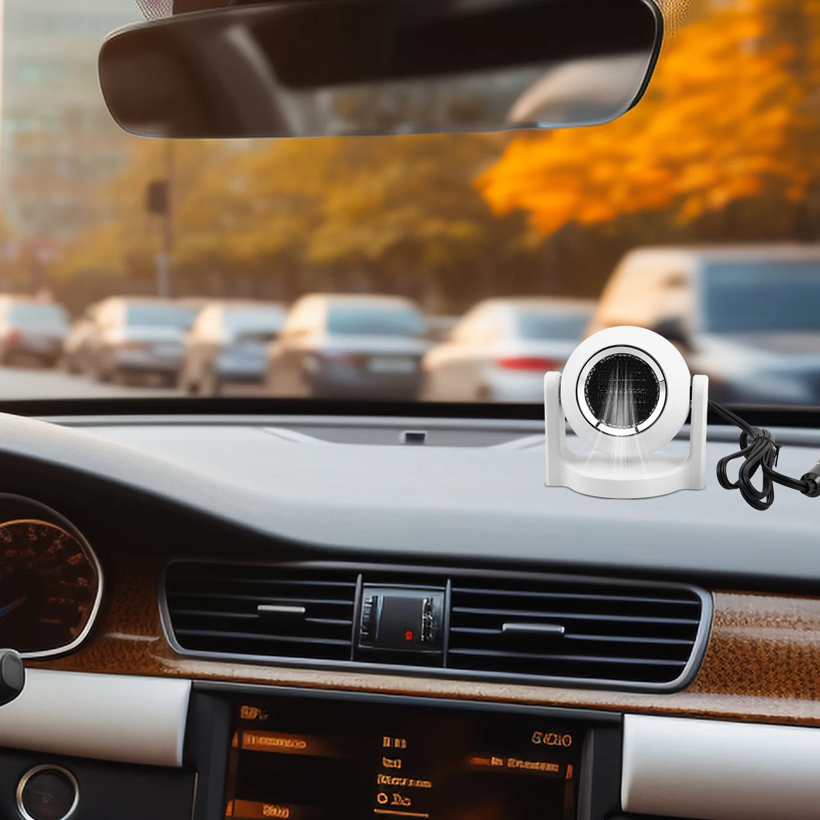 

Car Heater 12V Portable Heating Fan with Function Windshield Defogger for Vehicle Warm Air Circulation