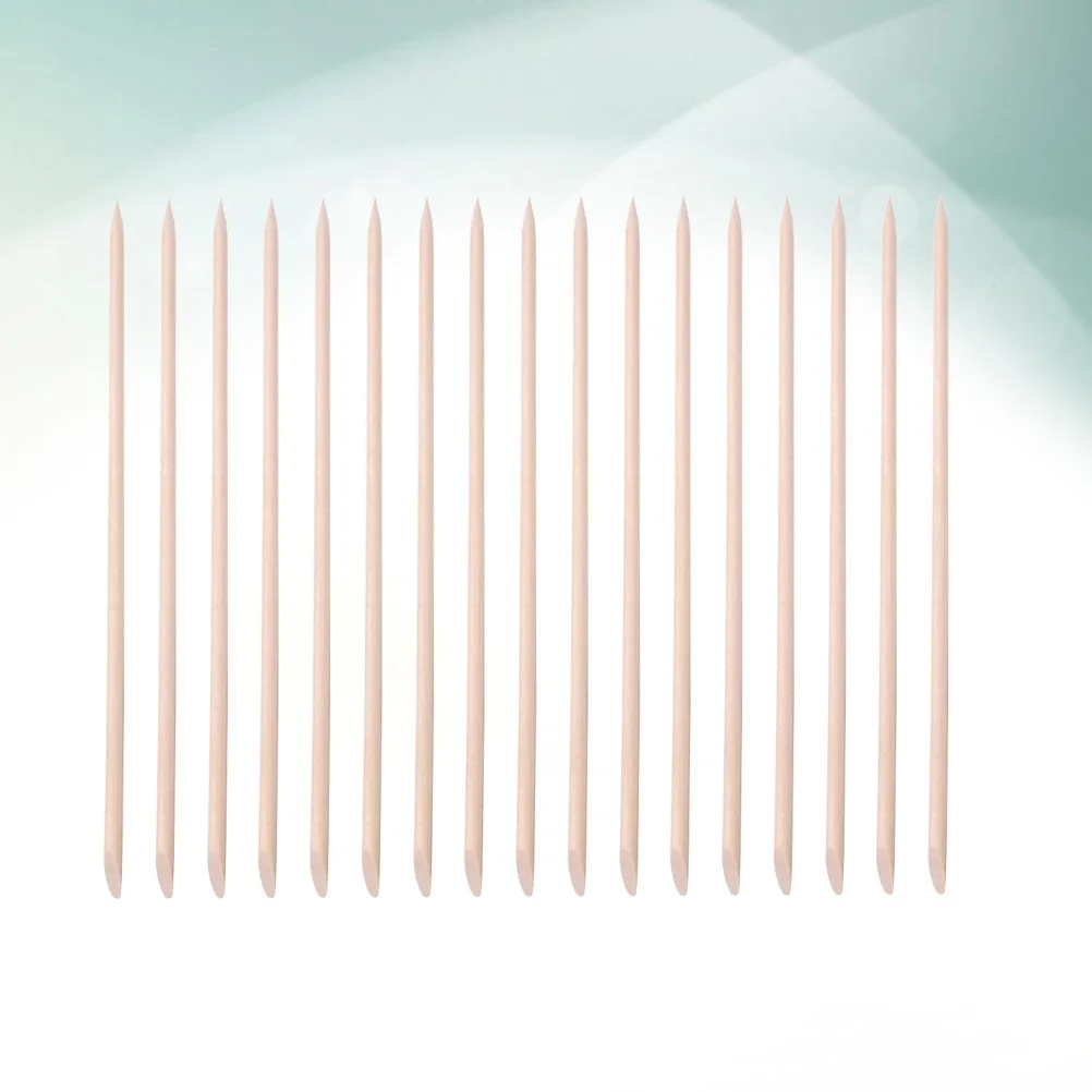 200 قطعة عصا خشبية للأظافر مزدوجة الأطراف مصقولة مانيكير انتهازي لإزالة الجلد الميت العناية بالبشرة 17.8 سنتيمتر أداة الجمال #2