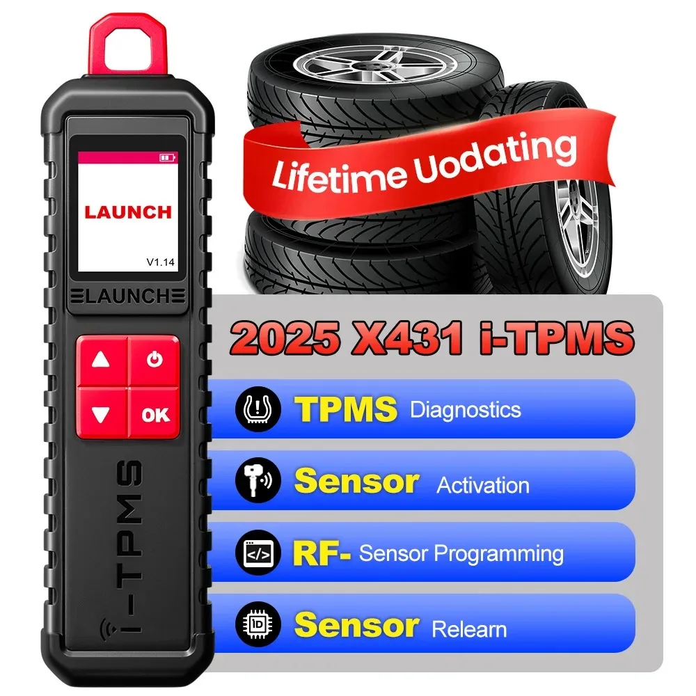 LAUNCH X-431 i-TPMS TPMS Reifendruckdetektor-Lehrinwerkzeug, Aktivierungs-/Lese-/Programmiersensoren funktionieren mit X431-Scanner