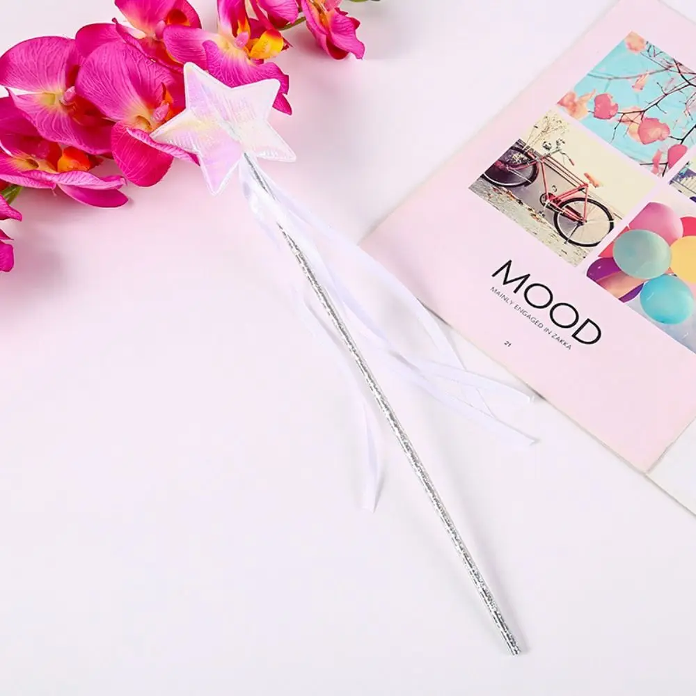Wedding Dreamlike Star Fairy Wand Five Pointed Star Role-playing Princess Wand Colorful Girls Wand Kids Stick Wand Birthday Gift