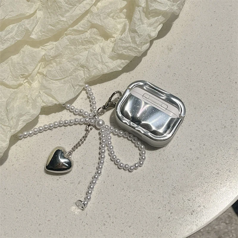 AYHF-3D Bow Earphone Protective Case For , Heart-Shaped Design, Shockproof Protective Case