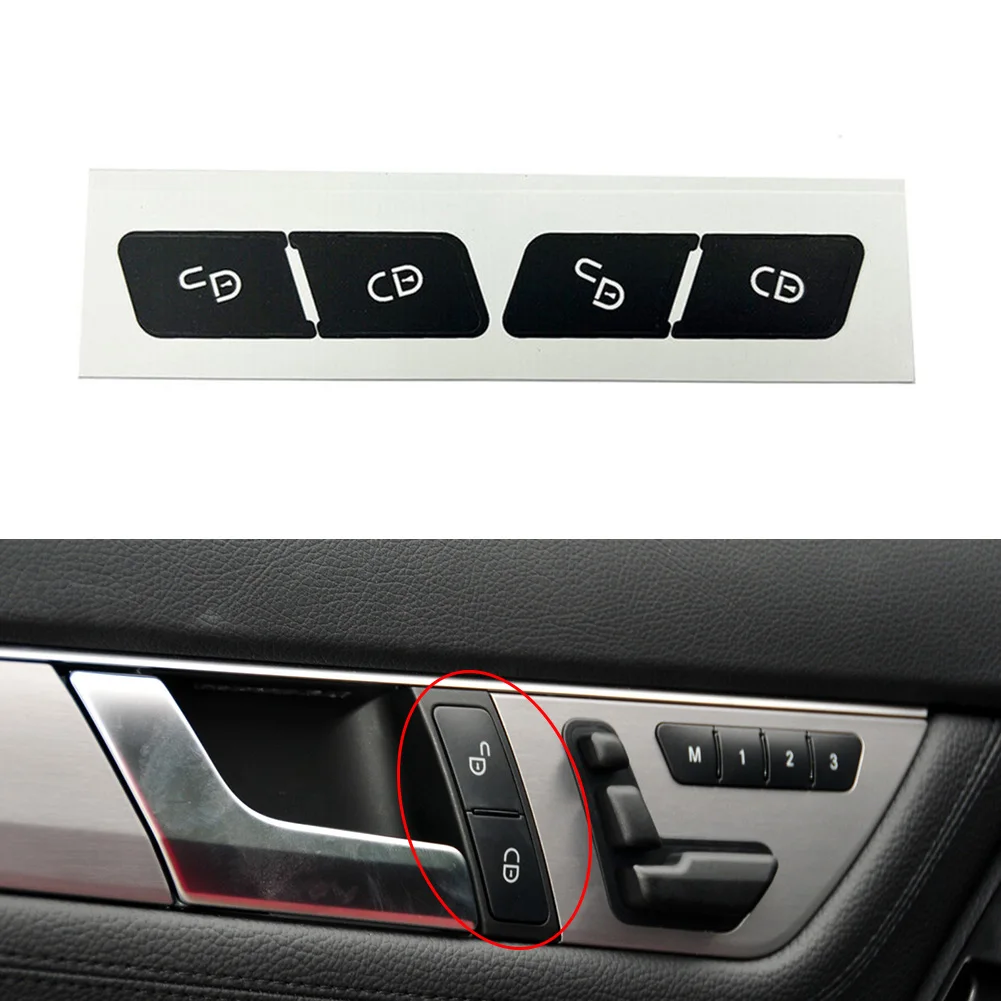 Car Door Lock Control Switch Button Repair Stickers Decals Hot Sale Front Direct Replace For  Mercedes-Benz W204 C300 2007-2014