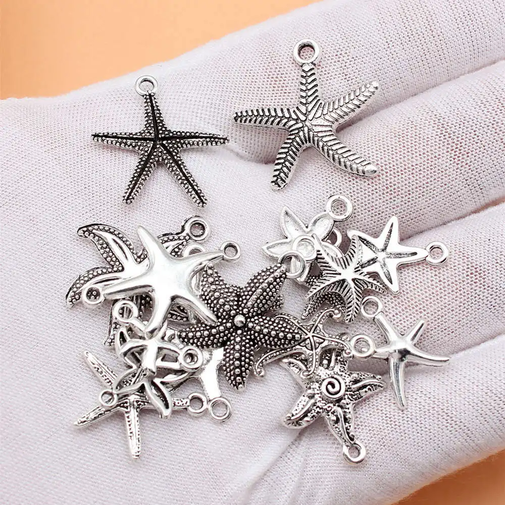 Charms DIY Jewelry Making Zinc Alloy Starfish Collection For For Handmade Craft Bracelet Necklace