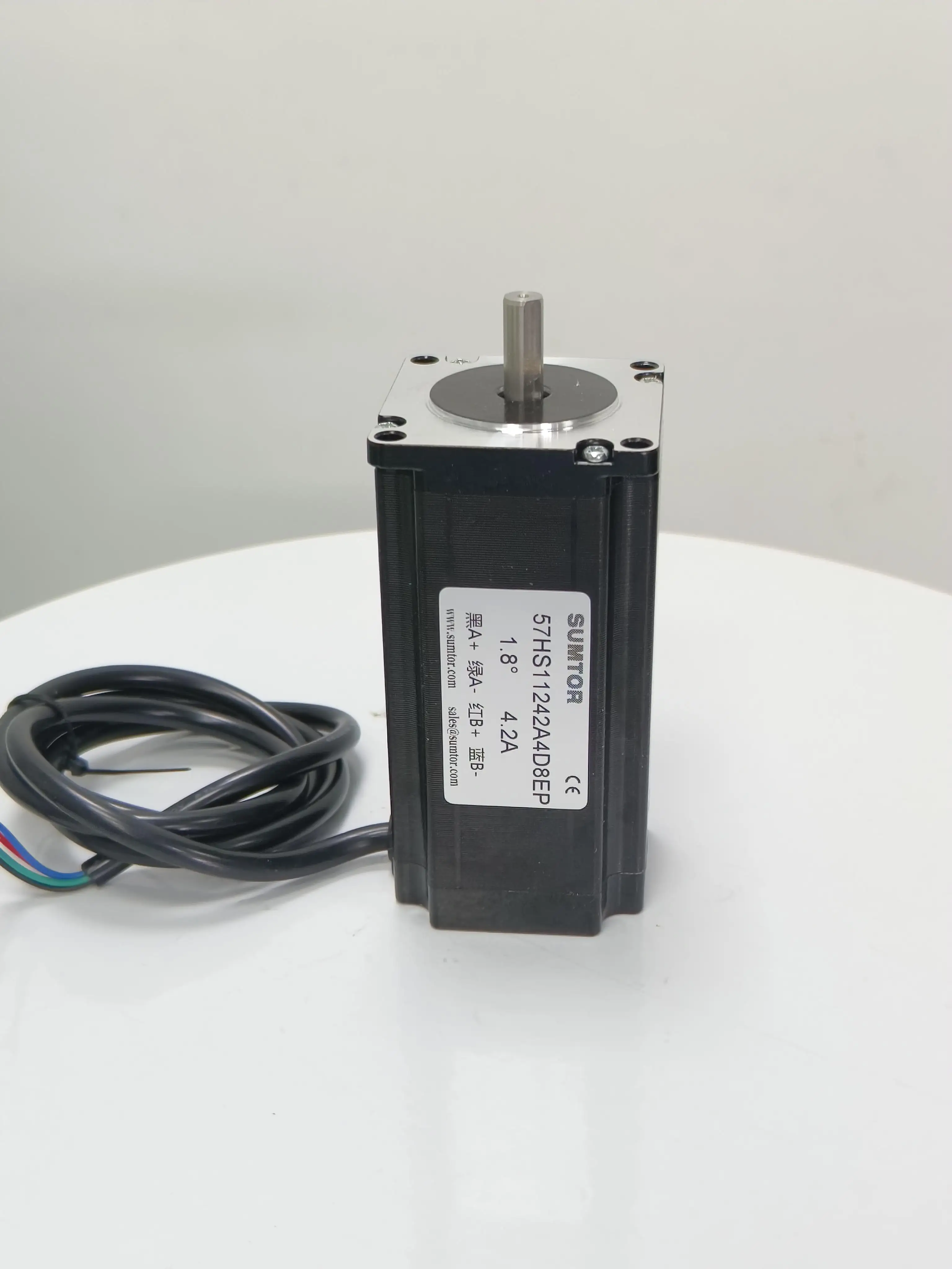 Nema23 Stepper Motor 2-phase 4Wire 112mm High Torque 3Nm1.8° 4.2A Single and Double Shaft 8mm 24V High Performance Motor