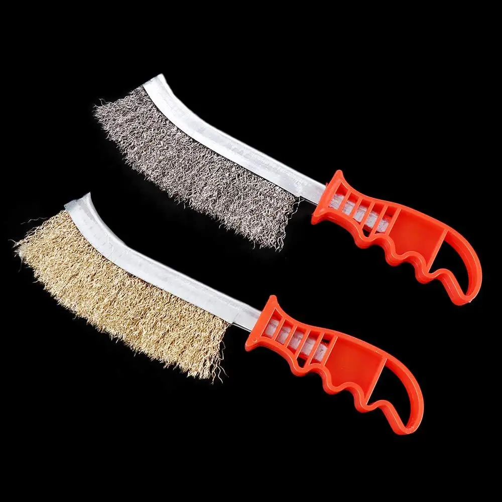 فرشاة سلكية محمولة لإزالة الصدأ وإزالة الأزيز وإزالة التلوث وأدوات تنظيف الشواية وأدوات الشواء #6